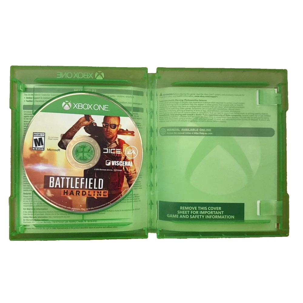 Battlefield Hardline Deluxe Edition (Xbox One, 2015) - Used, Tested, Case
